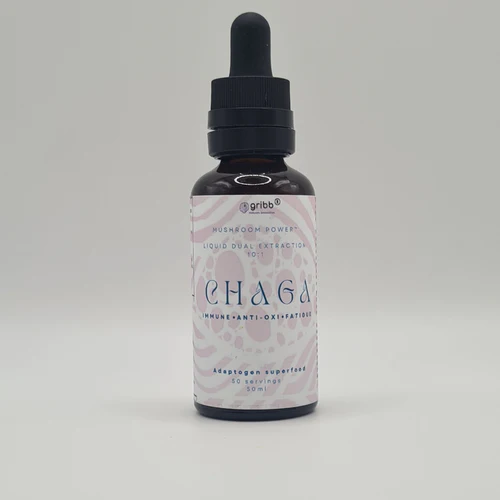 Tintura Extrato Liquido Chaga Gribbfarm Cogumelos Funcionais Mágicos Sente Health Shop