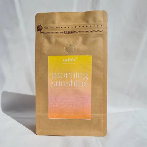 Mush Cacao Power Morning Sunshine Gribbfarm Cogumelos Funcionais Mágicos Sente Health Shop