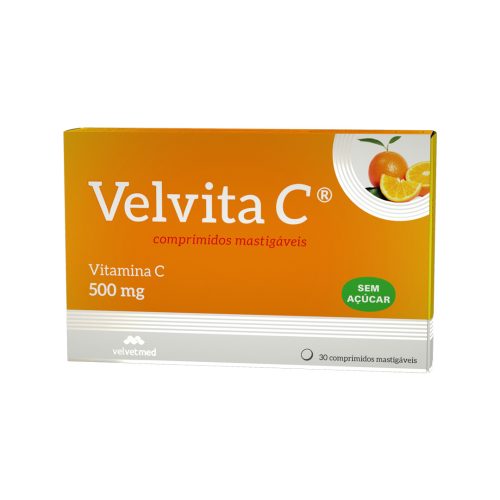 Vitamina C 500mg veltvita c mastigável sem açúcar